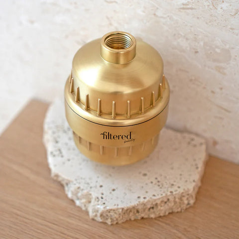 Filtered Beauty Shower Purifier - Brushed Gold