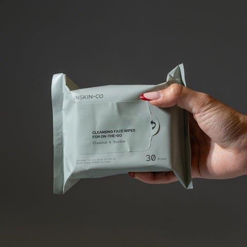 INSKIN.CO Cleansing Face Wipes For On-The-Go 30 Wipes