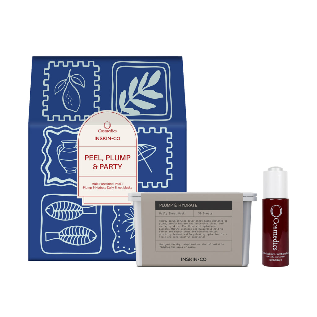 O Cosmedics x INSKIN.CO Peel, Plump & Party Duo
