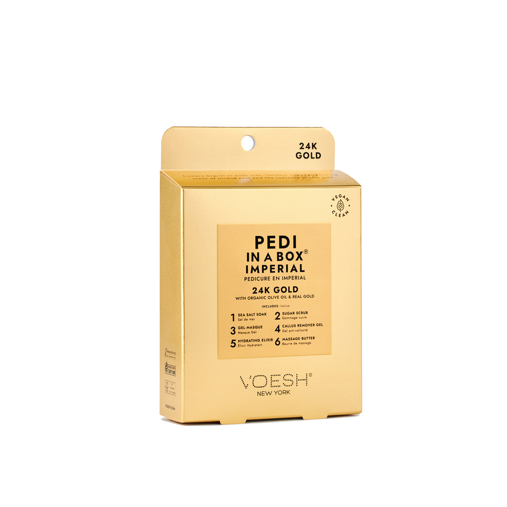VOESH Pedi in a Box (6 Step) – 24K Gold