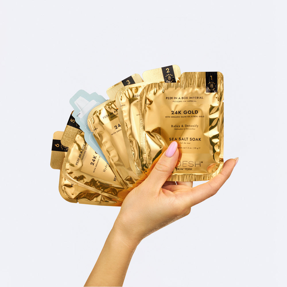 VOESH Pedi in a Box (6 Step) – 24K Gold